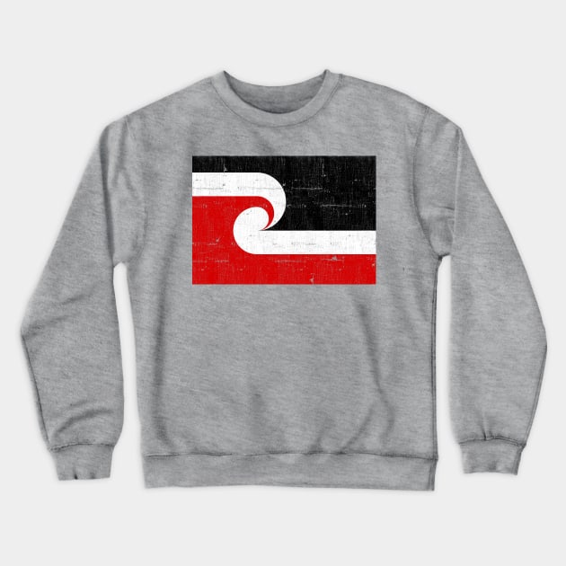 Tino Rangatiratanga Māori Flag Crewneck Sweatshirt by DankFutura